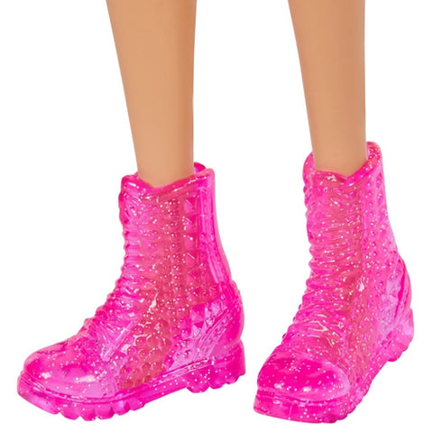 Mattel - Papusa Barbie Fashionista Blonda cu Tinuta de Vara Rock