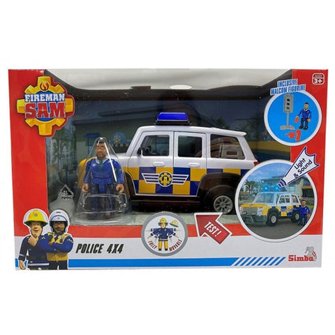 Simba - Masina de Politie Fireman Sam cu Figurina si Accesorii