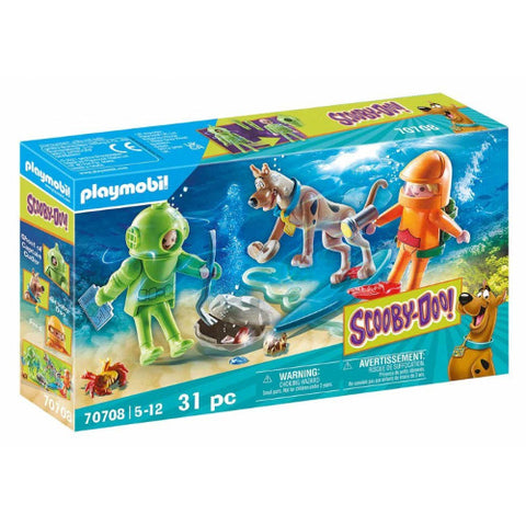 Playmobil - Set de Constructie Scooby-Doo Aventuri cu Fantoma Scafandru