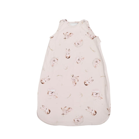 Sac de dormit, toamna/iarna, pentru copii cu inaltimea maxima de 95 cm, Beige Bunnies