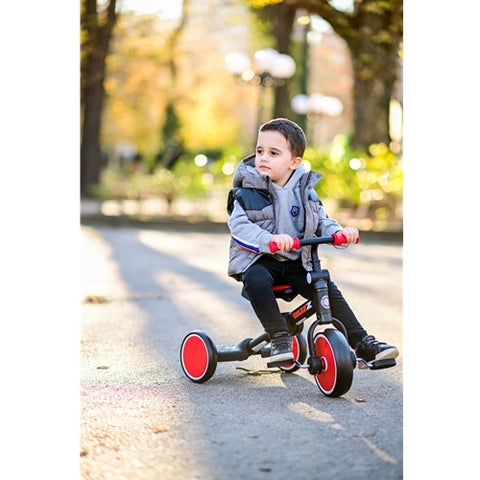 Tricicleta pentru copii, Buzz, complet pliabila, Black & Turquoise