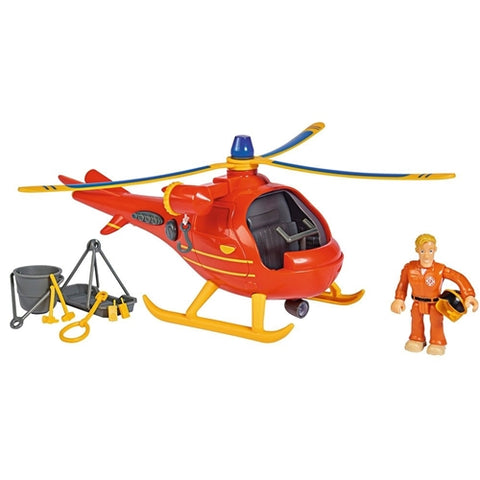 Simba - Jucarie Simba Elicopter Fireman Sam Wallaby cu Figurina si Accesorii
