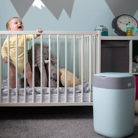 Cos pentru scutece Sangenic Twist and Click Reciclabil, Albastru/Gri