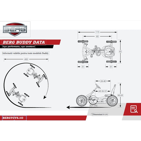 BERG Toys - Kart cu Pedale Buddy Cross