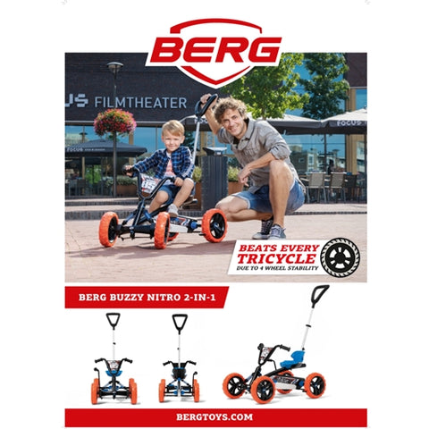  BERG Toys - Kart cu Pedale Buzzy Nitro 2 in 1