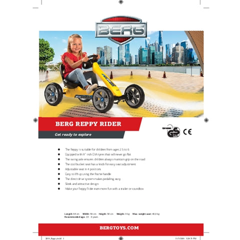 BERG Toys - Kart cu Pedale  Reppy Rider