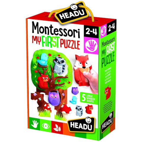 Headu - Set de Joaca MONTESSORI Primul Meu Puzzle Padurea