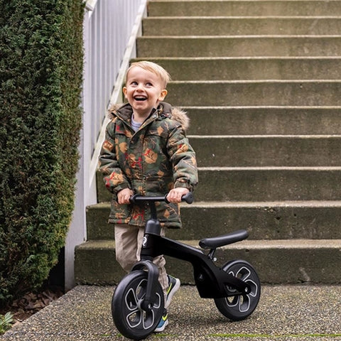 Balance bike Qplay Tech Negru