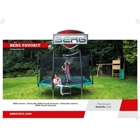 BERG Toys - Trambulina cu Plasa Favorit Regular Comfort 380