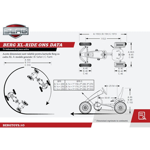  BERG Toys - Kart cu PedaleXL Deutz Fahr BFR