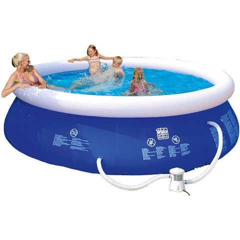 Happy People - Piscina Gonflabila cu Pompa de Apa Happy People Quick Up 360 x 76 cm