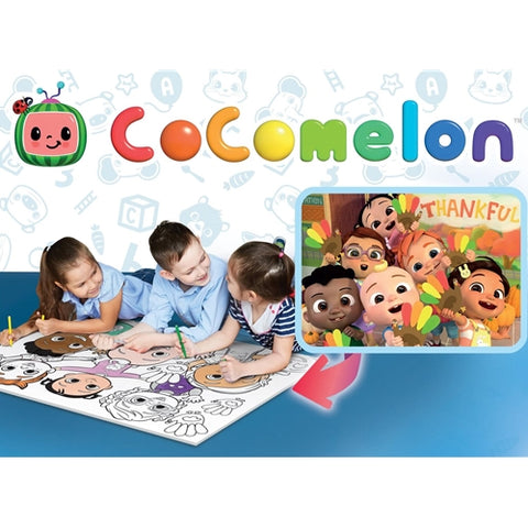 Puzzle de colorat maxi - Cocomelon si prietenii (60 piese)