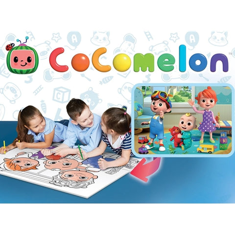 Puzzle de colorat maxi - Cocomelon si ursuletul (60 piese)