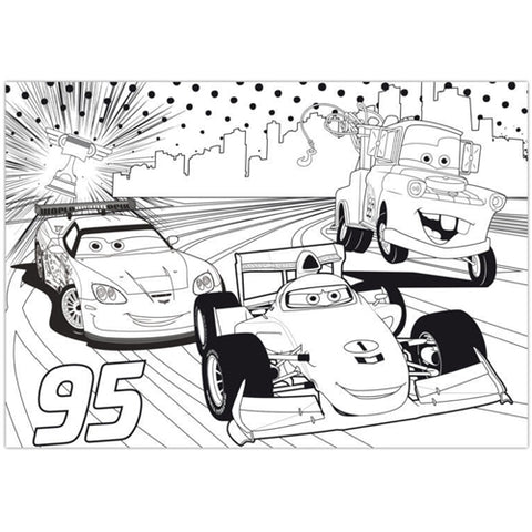 Puzzle de colorat maxi - Fulger McQueen (60 piese)