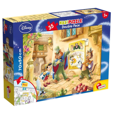 Puzzle de colorat maxi - Pinocchio (35 piese)