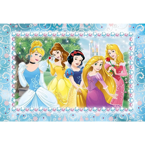 Puzzle de colorat maxi - Printese minunate (35 piese)