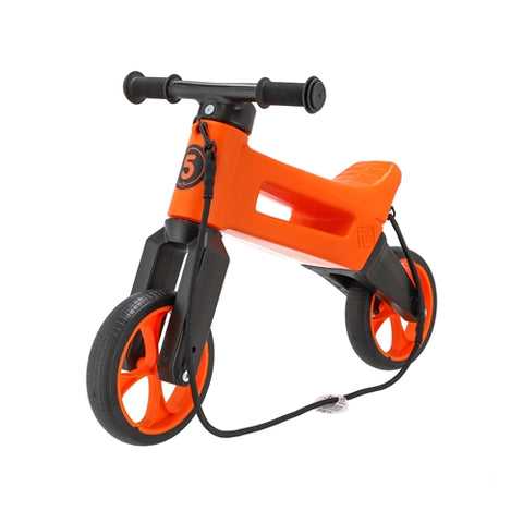 Bicicleta fara pedale Funny Wheels Rider SuperSport 2 in 1 Sunset Orange