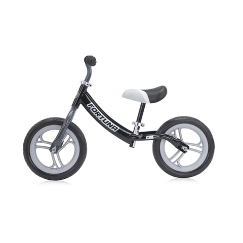 Bicicleta de Echilibru Lorelli fara Pedale pentru Copii Fortuna Grey & Black