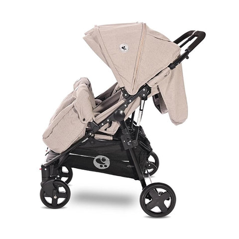 Lorelli - Carucior Sport pentru Gemeni Duo String Dots cu Husa de Picioare si Geanta 