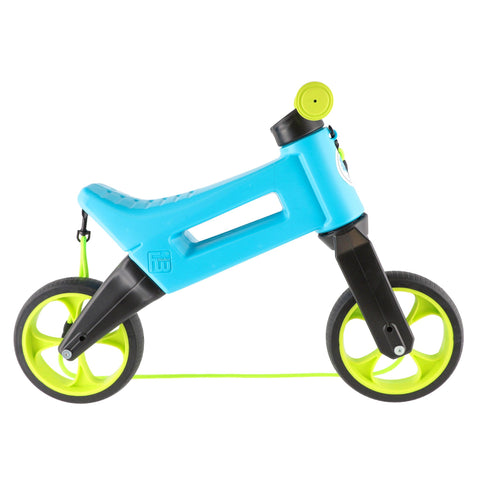 Bicicleta fara pedale Funny Wheels Rider YETTI SUPERPACK 3 in 1 Blue/Lime