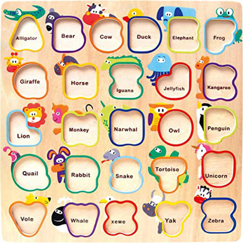 Bino - Puzzle din Lemn Bino Alfabet 26 Piese
