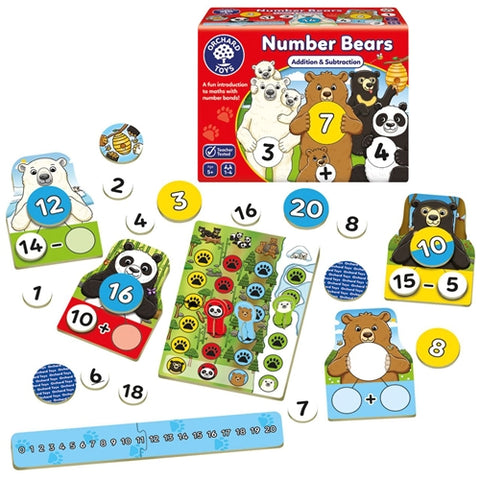 Joc educativ Numarul Ursuletilor NUMBER BEARS