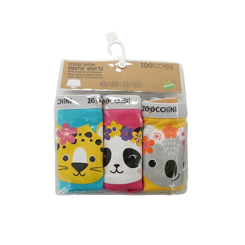 Boxeri Zoocchini din Bumbac Organic Pentru Fete Flower Power 4-5 Ani