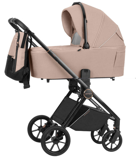 Carucior compact premium Carrello ULTRA 4 in 1 I-Size 40-87 cm cu baza Isofix Antique Beige