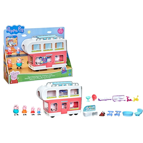 Jucarie Interactiva Hasbro Peppa Pig Masina pe Roti a Familiei