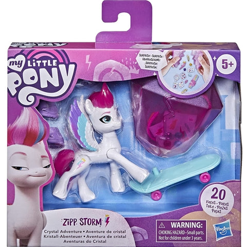 Figurina Hasbro My Little Pony Ponei Crystal Adventure Zipp Storm