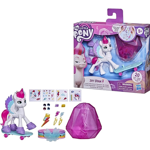 Figurina Hasbro My Little Pony Ponei Crystal Adventure Zipp Storm