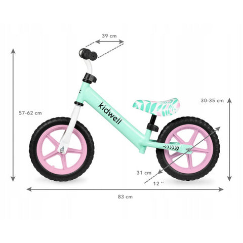 Kidwell - Bicicleta fara Pedale Rebel, Mint