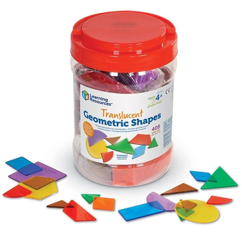 Forme Geometrice Transparente Learning Resources 408 Piese