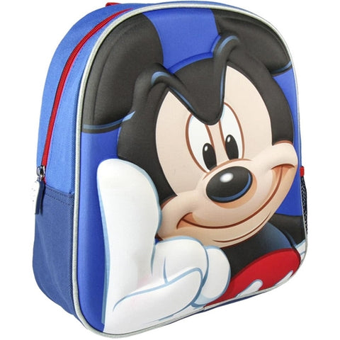 Cerda - Ghiozdan Mickey Mouse 3D Cerda Albastru, 25x31x10 cm