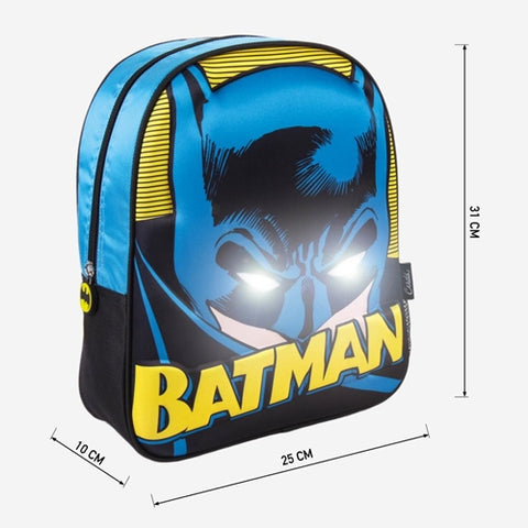 Cerda - Ghiozdan Batman 3D Cerda cu Luminite, 25x31x10 cm