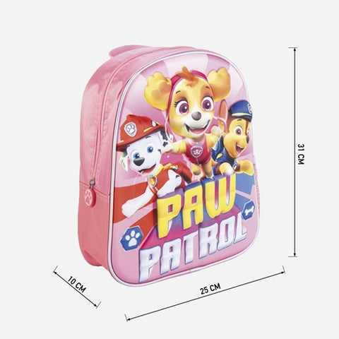 Rucsac Paw Patrol 3D, 25x31x10 cm, Roz