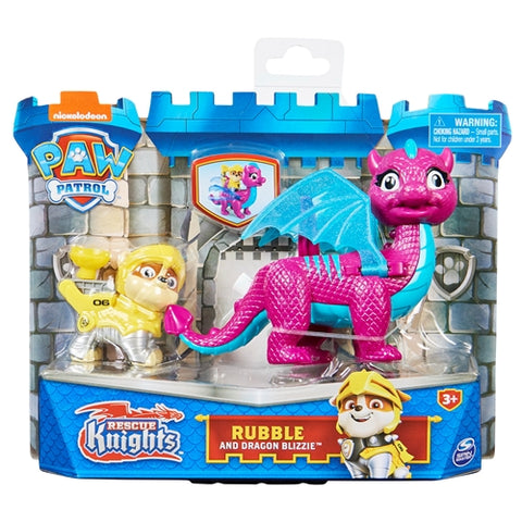 Minifigurine Spin Master Patrula Catelusilor Rubble si Dragon Blizzie