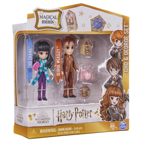 Set 2 Figurine Spin Master Harry Potter Wizarding World Magica Minis Cho si George