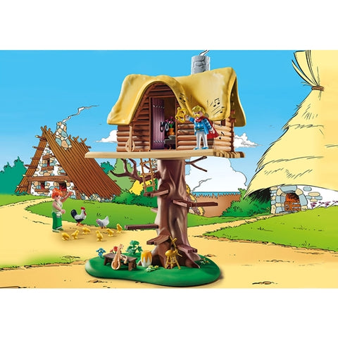 Playmobil - Set de Constructie Playmobil Asterix Si Obelix - Cacofonix si Casa in Copac