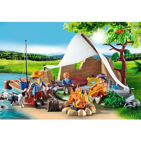 Set de Constructie Playmobil Camping In Familie 70 Piese