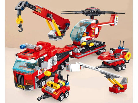 Set de construit , Pompieri, 646 de piese , ZA4621