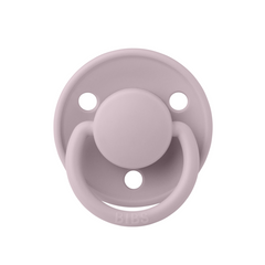 Bibs - Suzeta De Lux Latex, tetina rotundă, 6 luni +-Dusky Lilac