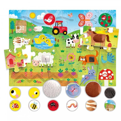 Puzzle Tactil Headu Montessori