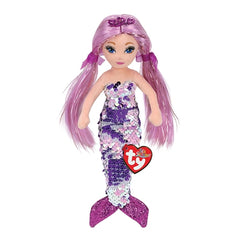 Jucărie de Plus Ty Sirena cu Paiete Mov Lorelei 27 cm