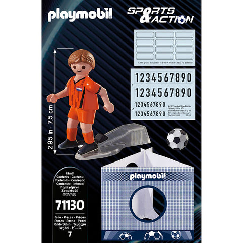 Playmobil - Set de Constructie Playmobil Jucator De Fotbal Olandez