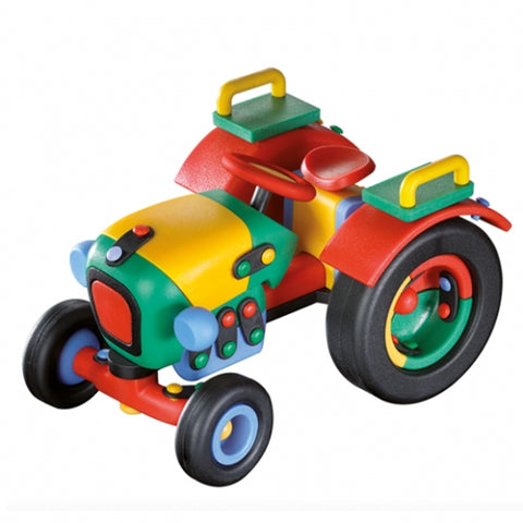 mic-o-mic- Set de Constructie Tractor 3D, 16.5 cm- mic-o-mic