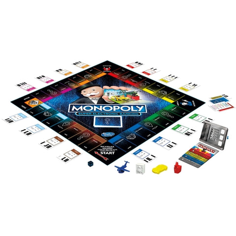 Hasbro - Joc de Societate Monopoly Super Electronic Banking, Castiga Tot