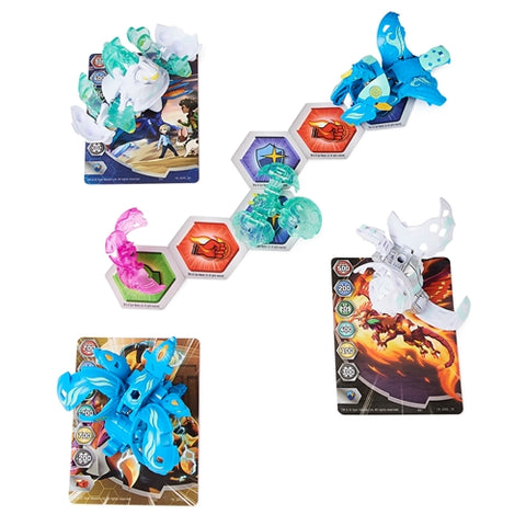 Spin Master - Set Bakugani Spin Master Battle Strike Evolutions S4 Dragonoid, Slugger, Nillious si Pegatrix