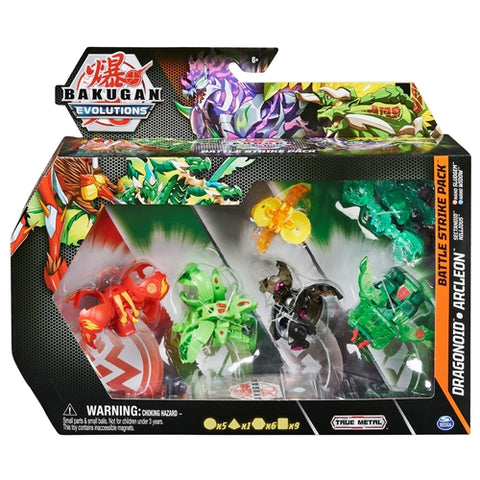 Spin Master - Set Bakugani Spin Master Battle Strike Evolutions S4 Dragonoid, Arcleon, Sestanoid si Nillious