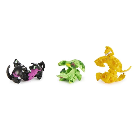 Spin Master - Set 3 Bakugani Spin Master Starter B Evolutions S4 Serpillious Ultra, Colossus si Neo Dragonoid